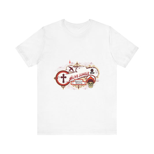 Alive Jungle White/Red Short Sleeve Tee