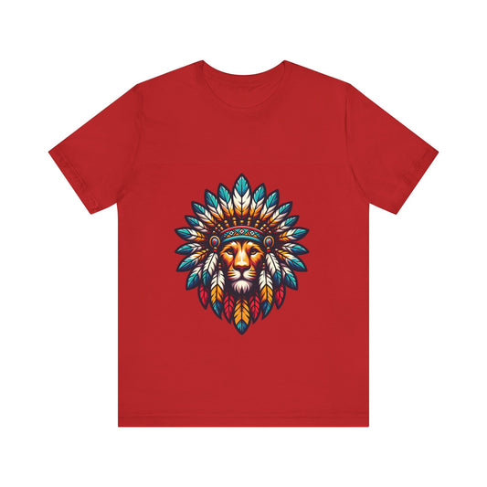 Chief Lion Red Short Sleeve Tee